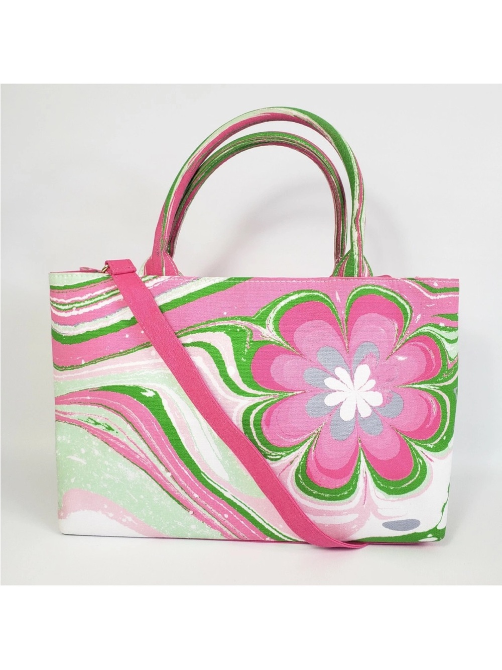 NEW Estée Lauder Floral Canvas Crossbody Bag